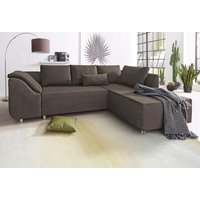 COLLECTION AB Ecksofa "Sally L-Form", mit und ohne Bettfunktion, inklusive loser Rücken- und Zierkissen von Collection Ab