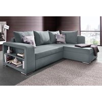 Ecksofa John mit Bettfunktion, Bettkasten und Regalarmteil von Collection Ab