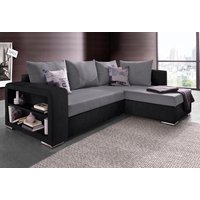 Ecksofa John mit Bettfunktion, Bettkasten und Regalarmteil von Collection Ab