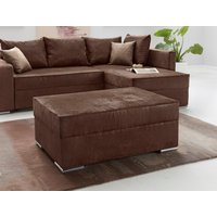 COLLECTION AB Hocker "John", Frei im Raum stellbar, wahlweise mit Federkern von Collection Ab