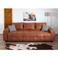 COLLECTION AB Schlafsofa "Bella, B: 241 cm, Liegefl. 142x194 cm" mit Bettfunktion, Bettkasten & 2 Zierkissen, Federkern von Collection Ab