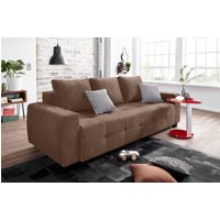 COLLECTION AB Schlafsofa "Bella, B: 241 cm, Liegefl. 142x194 cm" mit Bettfunktion, Bettkasten & 2 Zierkissen, Federkern von Collection Ab