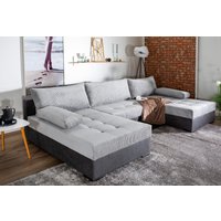 COLLECTION AB Wohnlandschaft "Josy", inkl. Bettfunktion, Bettkasten, mit 3 extra großen Rückenkissen von Collection Ab