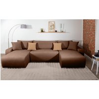 COLLECTION AB Wohnlandschaft "Paola U-Form" inkl. Schlaffunktion, Stauraum, Zierkissen und Bonnellfederkern COLLECTION AB Wohnlandschaft "Paola U-Form" inkl. Schlaffunktion, Stauraum, Zierkissen und Bonnellfederkern von Collection Ab