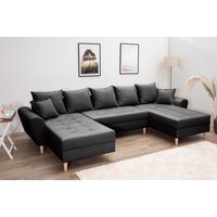 COLLECTION AB Wohnlandschaft "Raisa U-Form", mit Federkern, Kissen und Steppung im Sitzbereich von Collection Ab