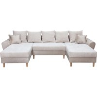 COLLECTION AB Wohnlandschaft "Raisa U-Form", mit Federkern, Kissen und Steppung im Sitzbereich von Collection Ab