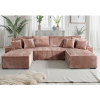 COLLECTION AB Wohnlandschaft Wohnlandschaft,2 Ottomane,Bonnelfederkern,Schlaffunktion von Collection Ab