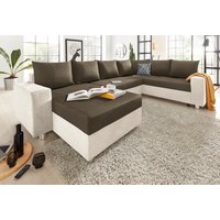 COLLECTION AB Wohnlandschaft "Paris U-Form", mit Federkern, wahlweise mit Bettfunktion und Bettkasten von Collection Ab