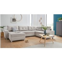 COLLECTION AB Wohnlandschaft "Paris U-Form", inklusive Federkern, wahlweise mit Bettfunktion und Bettkasten von Collection Ab