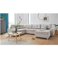 COLLECTION AB Wohnlandschaft "Paris U-Form", inklusive Federkern, wahlweise mit Bettfunktion und Bettkasten von Collection Ab