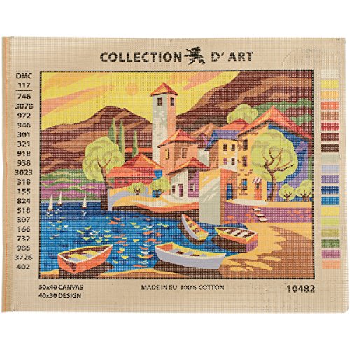 Collection D'Art Leinwand für Stiekerei mit gedruckten Muster, Gobelin, Baumwolle, antik, 40 x 50 x 0,1 cm Collection D'Art Leinwand für Stiekerei mit gedruckten Muster, Gobelin, Baumwolle, antik, 40 x 50 x 0,1 cm von Collection D'Art