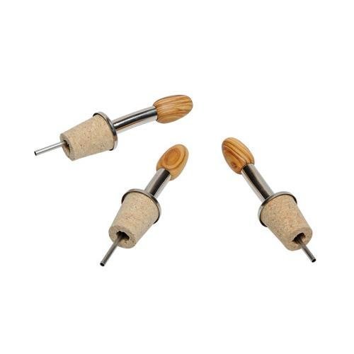 Olivenholz Flaschen Ausgießer Flaschenausgießer Verschluss mit Kappe schöne Maserung Unikate aus Oliven Holz von Collection Kremers