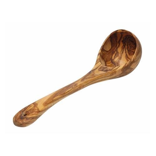 Olivenholz Servier Schöpf Löffel Kelle Schöpflöffel Schöpfkelle ca. 30 cm mit schöner Maserung Unikate aus Oliven Holz von Collection Kremers