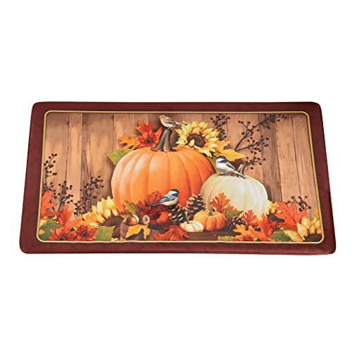 Collections Etc Küchenmatte mit Kürbismotiv, Herbsternte von Collections Etc