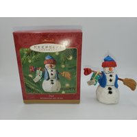 Hallmark Andenken Weihnachtsverzierung Dad Schneemann 2001 Neu von ColleensCloseouts