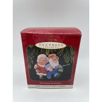 stempel Weihnachtsschmuck 1997 The Clause On Vacation Santa Sammler Serie Neu in Box von ColleensCloseouts