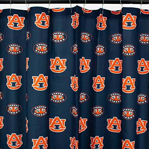 College Covers Everything Comfy Auburn Tigers Bright and Colorful Duschvorhang-Abdeckung, 177,8 x 182,9 cm von College Covers