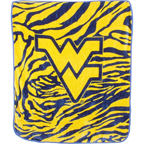 College Covers Kleiner Überwurf Weiche Überwurfdecke, Polyester, West Virginia Mountaineers, 50" x 60" von College Covers