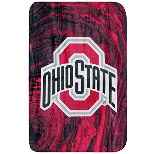College Covers Ohio State Buckeyes Sublimierte weiche Überwurfdecke, 106,7 x 152,4 cm von College Covers