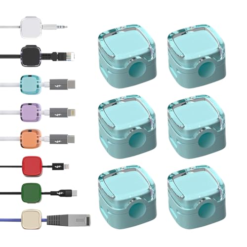 Collenatsy 6PCS Magnetic Cable Clips, Charging Cable Magnetic Cable Organizer Storage Holder, Kabelhalter Selbstklebend, Kabel Organizer Selbstklebend für Schreibtisch, Nachttisch, Ladekabeln Collenatsy 6PCS Magnetic Cable Clips, Charging Cable Magnetic Cable Organizer Storage Holder, Kabelhalter Selbstklebend, Kabel Organizer Selbstklebend für Schreibtisch, Nachttisch, Ladekabeln von Collenatsy