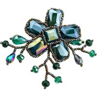 COLLEZIONE ALESSANDRO Brosche "Blumenranke", in Blumenform von Collezione Alessandro