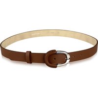 COLLEZIONE ALESSANDRO Ledergürtel "Loreen", schlichtes Design mit teilüberzogener Schließe von Collezione Alessandro