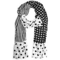 COLLEZIONE ALESSANDRO Modeschal "Daline", im Designmix mit Punkten, Gitter und Streifen von Collezione Alessandro