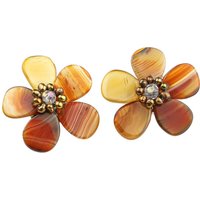 COLLEZIONE ALESSANDRO Paar Ohrclips "Blossom" von Collezione Alessandro