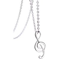 COLLEZIONE ALESSANDRO Silberkette "Music", mit Notenschlüssel 925 Sterling Silber von Collezione Alessandro