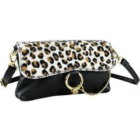 COLLEZIONE ALESSANDRO Umhängetasche "Mini-Leo", aus Leder mit Kuhfell von Collezione Alessandro