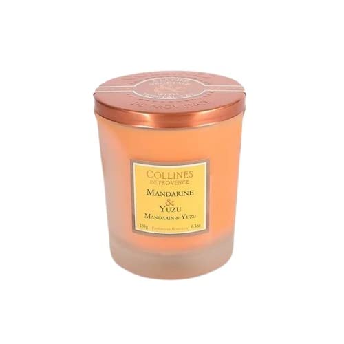Von Collines De Provence - Duftkerze Mandarine und Yuzu 180g von Collines de Provence