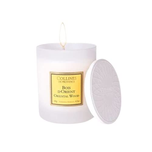 Von Collines De Provence - Duftkerze Orientalisches Holz 180g von Collines de Provence