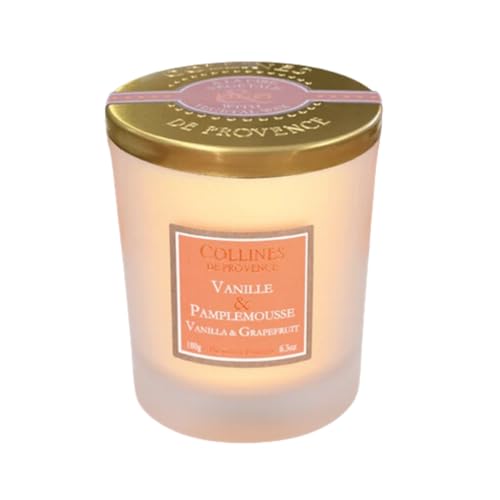 Collines de Provence - Kerze 180 g – Vanille Grapefruit von Collines de Provence