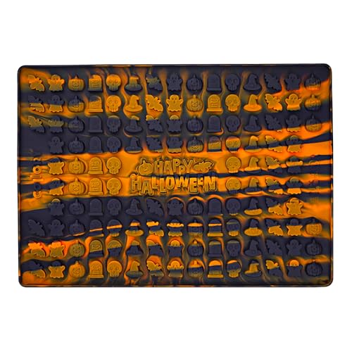 Collory Backmatte Hundekekse, Leckerlis in MINI HALLOWEEN MOTIVE (ca. 2cm), Silikon Backform, Hitzebeständig, Lebensmittelecht & Bpa-frei von Collory