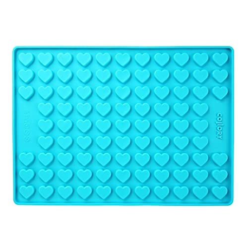 Collory Backmatte Hundekekse für MEDIUM (2,6cm) HERZ FORM Leckerlis, Silikon Backform, Pralinenform, Schokoladenform, Hitzebeständig, Lebensmittelecht & Bpa-frei von Collory