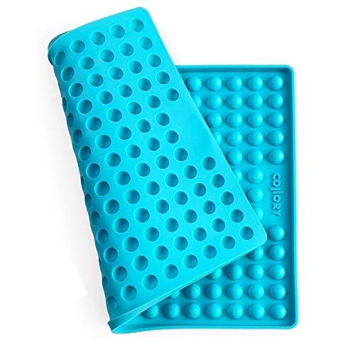 Collory Backmatte Hundekekse für MEDIUM HALBKUGEL (1,5cm Ø) Leckerlis, Silikon Backform, Backunterlage für Backblech, Diätmatte, Hitzebeständig, Lebensmittelecht & Bpa-frei von Collory