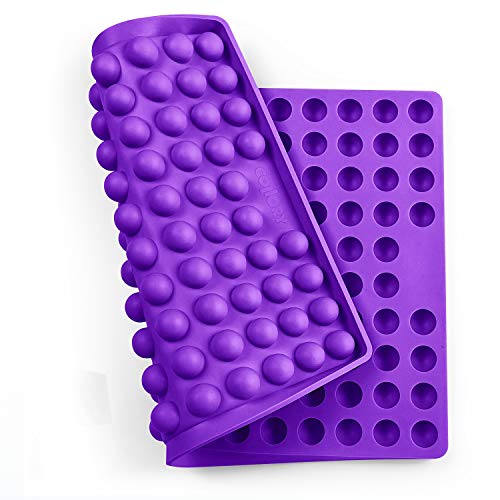 Collory® Backmatte Hundekekse für GROSSE HALBKUGEL (2cm Ø) Leckerlis, Silikon Backform, Backunterlage für Backblech, Diätmatte, Hitzebeständig, Lebensmittelecht & Bpa-frei von Collory