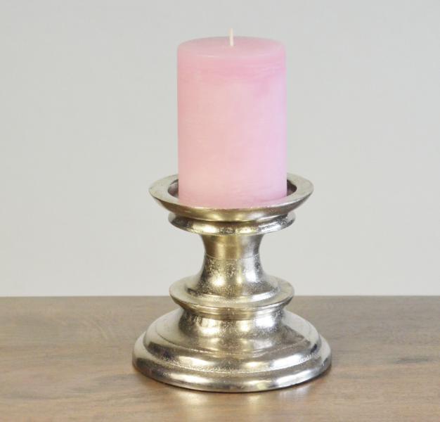 Kerzenständer Aluminium Silber Colmore XS von Colmore