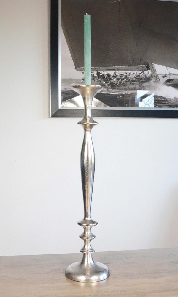 Kerzenständer Aluminium Stabkerzen Colmore Silber von Colmore
