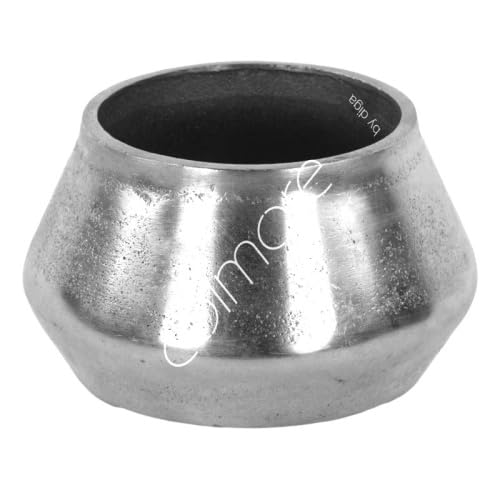 Vase Tisch Silber Klein Modern Colmore 13 x 13 x 9 cm von Colmore