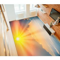3D Blendende Sunrise Jj7426Ff Boden Tapete Wandbilder Selbstklebende Abnehmbare Bad Wasserdichtboden Teppich Matte Print Epoxy Küche von ColofulHomeDecors