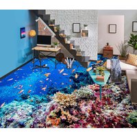 3D Bunte Koralle Jahre Jj4263Ff Boden Tapete Wandbilder Selbstklebende Abnehmbare Bad Wasserdichtboden Teppich Matte Print Epoxy Küche von ColofulHomeDecors