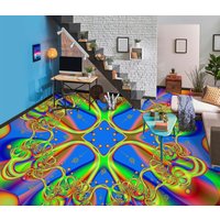 3D Bunte Umriss Jj4958Ff Boden Tapete Wandbilder Selbstklebende Abnehmbare Bad Wasserdichtboden Teppich Matte Print Epoxy Küche von ColofulHomeDecors