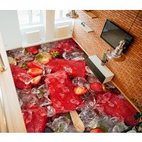 3D Erdbeere Popsicles Jj3013Ff Boden Tapete Wandbilder Selbstklebende Abnehmbare Bad Wasserdichtboden Teppich Matte Print Epoxy Küche von ColofulHomeDecors