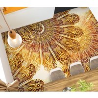 3D Exquisite Golden Pattern Jj3238Ff Boden Tapete Wandbilder Selbstklebende Abnehmbare Bad Wasserdichtboden Teppich Matte Print Epoxy Küche von ColofulHomeDecors