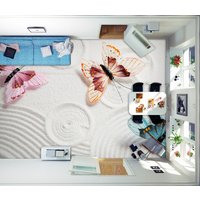 3D Exquisite Schmetterlinge Jj4495Ff Boden Tapete Wandbilder Selbstklebende Abnehmbare Bad Wasserdichtboden Teppich Matte Print Epoxy Küche von ColofulHomeDecors