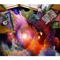 3D Fantasy Nebel Raum Jj4609Ff Boden Tapete Wandbilder Selbstklebende Abnehmbare Bad Wasserdichtboden Teppich Matte Print Epoxy Küche von ColofulHomeDecors