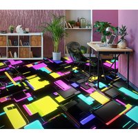 3D Farbe Stapeln Jj4904Ff Boden Tapete Wandbilder Selbstklebende Abnehmbare Bad Wasserdichtboden Teppich Matte Print Epoxy Küche von ColofulHomeDecors