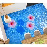 3D Feucht Rosa Blumen Jj4906Ff Boden Tapete Wandbilder Selbstklebende Abnehmbare Bad Wasserdichtboden Teppich Matte Print Epoxy Küche von ColofulHomeDecors