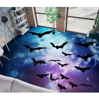 3D Fledermäuse Bei Nacht Jj7199Ff Boden Tapete Wandbilder Selbstklebende Abnehmbare Bad Wasserdichtboden Teppich Matte Print Epoxy Küche von ColofulHomeDecors